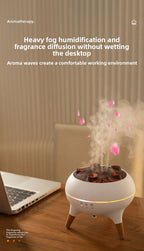 New Multi-Spray Jellyfish Aromatherapy Machine Home Desktop Large Mist Volume Smoke Ring Colorful Flame Fragrance Machine Gift