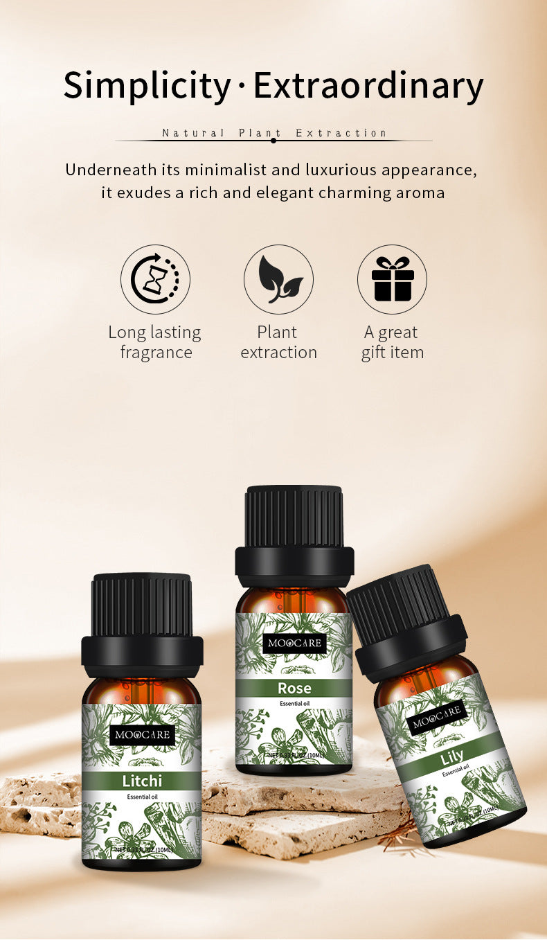 Full Set Candle Aromatherapy Essential Oil Lavender Single Essential Oil 10ml Perfume Oil Massage Skincare Plant Tea Tree Essential Oil