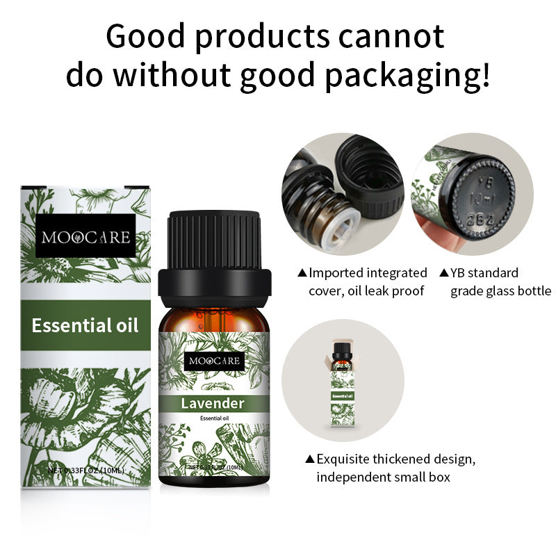 Full Set Candle Aromatherapy Essential Oil Lavender Single Essential Oil 10ml Perfume Oil Massage Skincare Plant Tea Tree Essential Oil