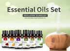 100% Pure Essential Oils Set Aromatherapy for Home Diffuser Natural Plant Extracts Long Lasting Fresh Air Water Soluble Aromatherapy Kit