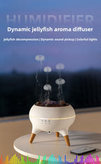New Multi-Spray Jellyfish Aromatherapy Machine Home Desktop Large Mist Volume Smoke Ring Colorful Flame Fragrance Machine Gift