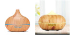 2024 Ultrasonic Large White Aromatherapy Diffuser Wood Grain Household Large Capacity 500ml Humidifier Bedroom Essential Oil Diffuser
