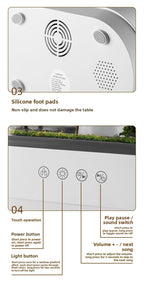Cross-Border New Micro Landscape Aromatherapy Machine Household Ultrasonic Colorful Gradient Atmosphere Light White Noise Raindrop Fragrance Machine