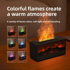 New Retro Fireplace Aromatherapy Machine Colorful Timer Remote Control Simulated 3D Flame Ultrasonic Essential Oil Fragrance Machine