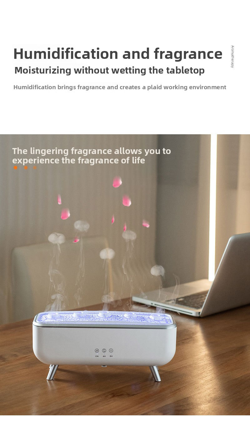 Cross-Border Water Drop Essential Oil Aromatherapy Machine Home Large Mist Volume Remote Control Timing Ultrasonic Atomization Humidifier Christmas Gift