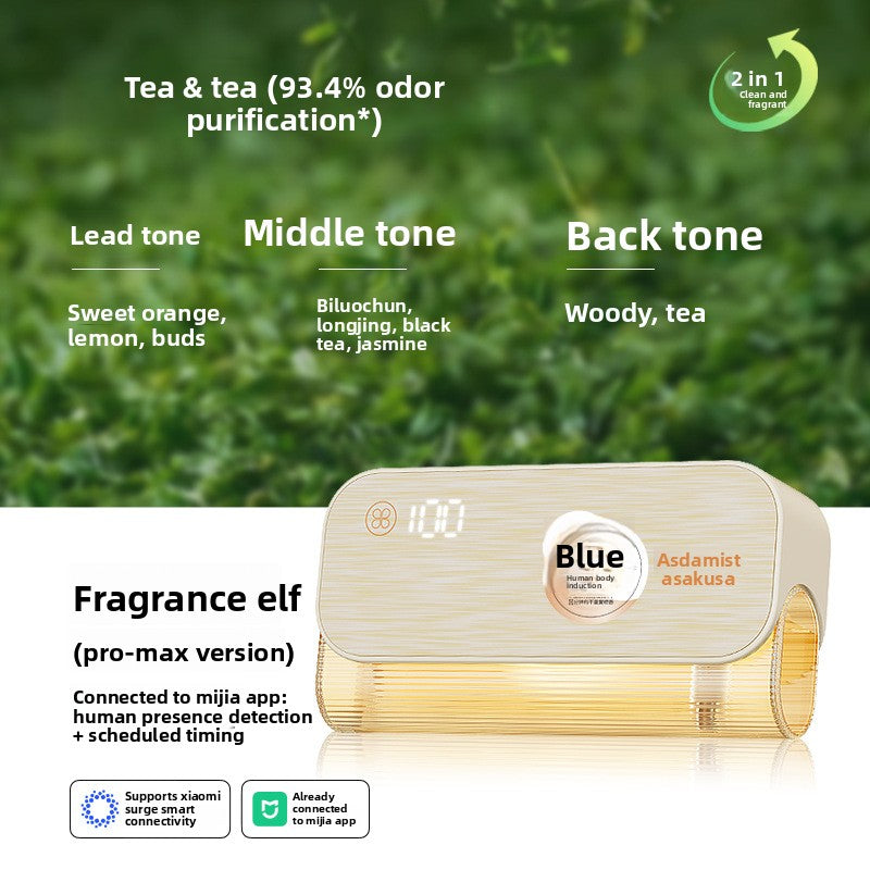 Asakusa Mijia Version Human Body Sensing Aromatherapy Machine Home Rechargeable Automatic Fragrance Sprayer Essential Oil Aroma Diffuser Gift Wholesale