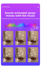 New Multi-Spray Jellyfish Aromatherapy Machine Home Desktop Large Mist Volume Smoke Ring Colorful Flame Fragrance Machine Gift