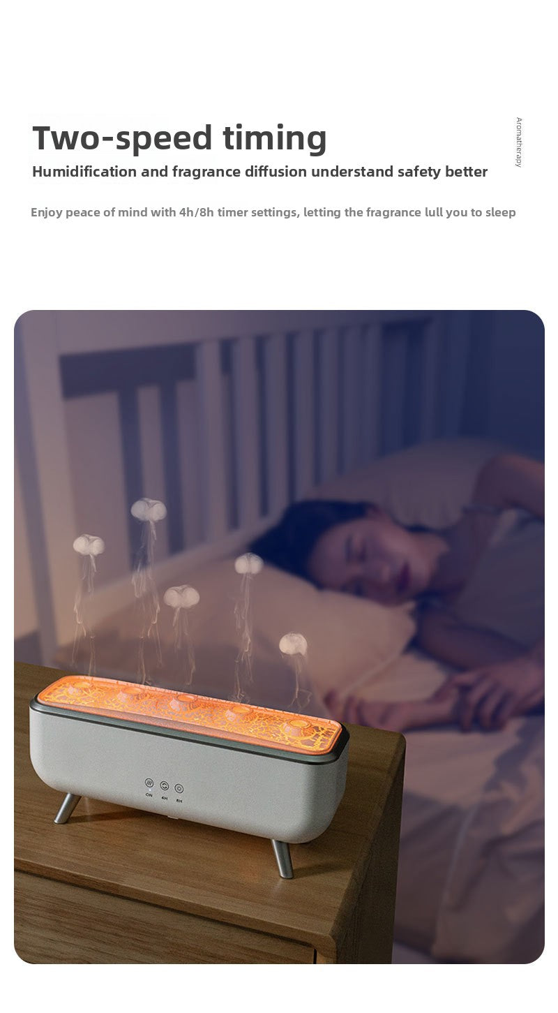 Cross-Border Water Drop Essential Oil Aromatherapy Machine Home Large Mist Volume Remote Control Timing Ultrasonic Atomization Humidifier Christmas Gift