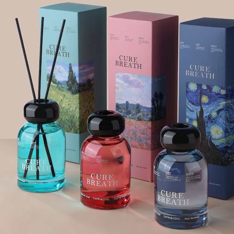 100% Natural Reed Diffuser Aromatherapy Essential Oil Home Fragrance Long Lasting Scent Minimalist High-end Room Deodorizer Gift for Women Men