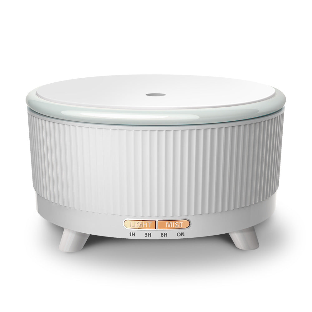 2024 Ultrasonic Large White Aromatherapy Diffuser Wood Grain Household Large Capacity 500ml Humidifier Bedroom Essential Oil Diffuser