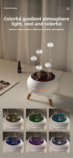 New Multi-Spray Jellyfish Aromatherapy Machine Home Desktop Large Mist Volume Smoke Ring Colorful Flame Fragrance Machine Gift